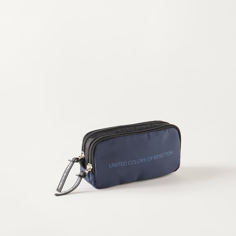 UNITED COLORS OF BENETTON Navy Zip Closure Pencil Case for Kids - Image 2